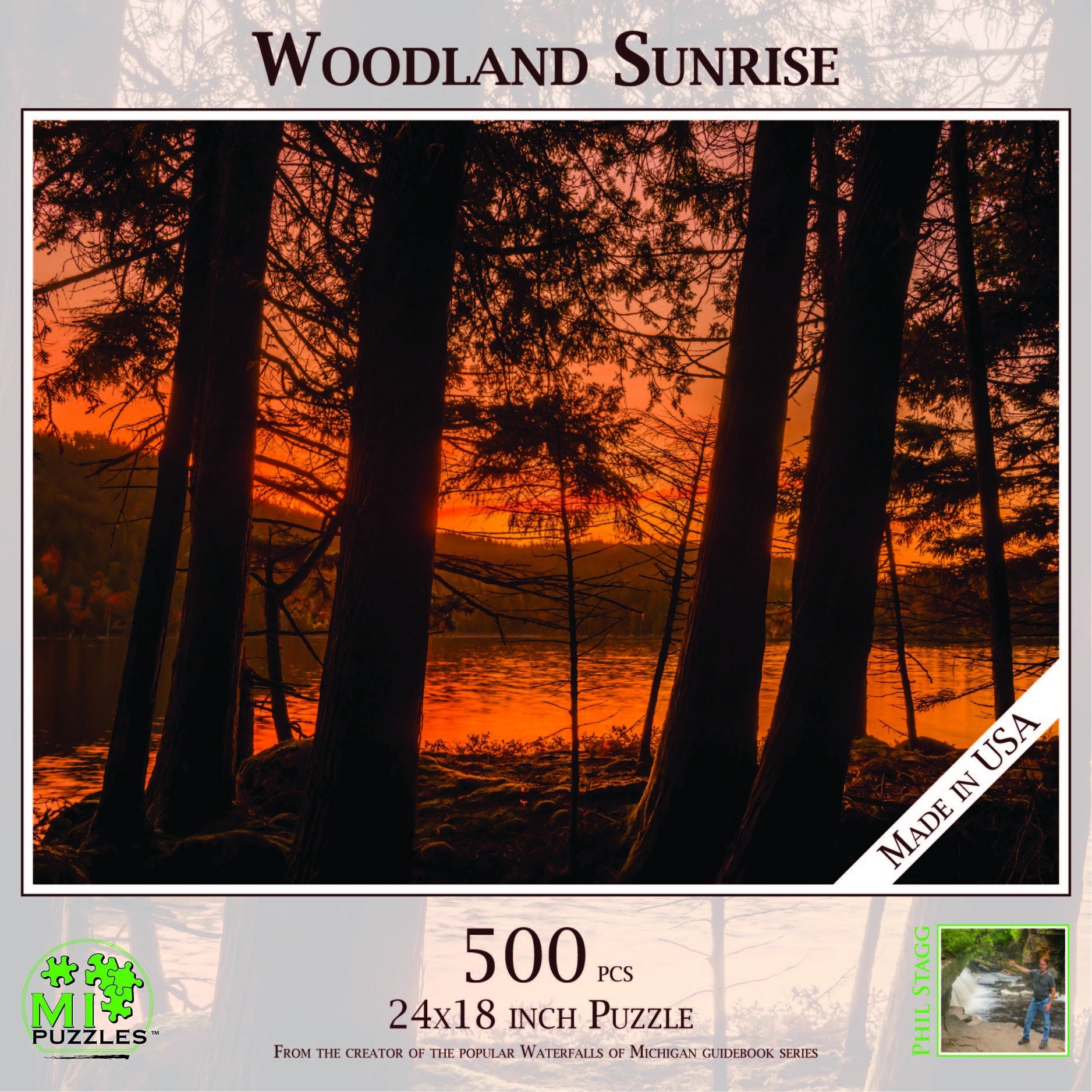 Image of Woodland Sunrise - 500 Piece Jigsaw Puzzle - MI Puzzles by Phil Stagg Photography