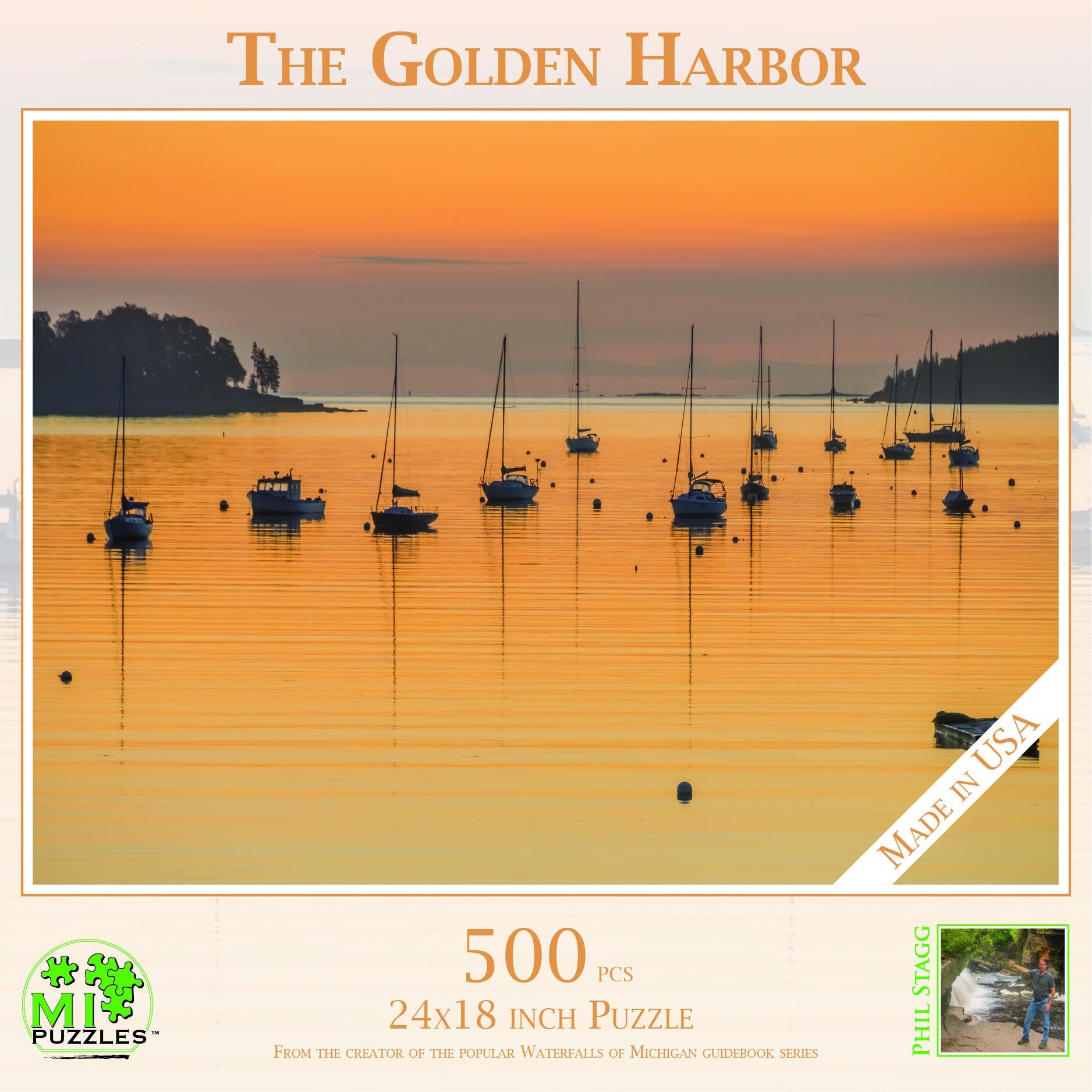 Image of The Golden Harbor - 500 Piece Jigsaw Puzzle - MI Puzzles by Phil Stagg Photography