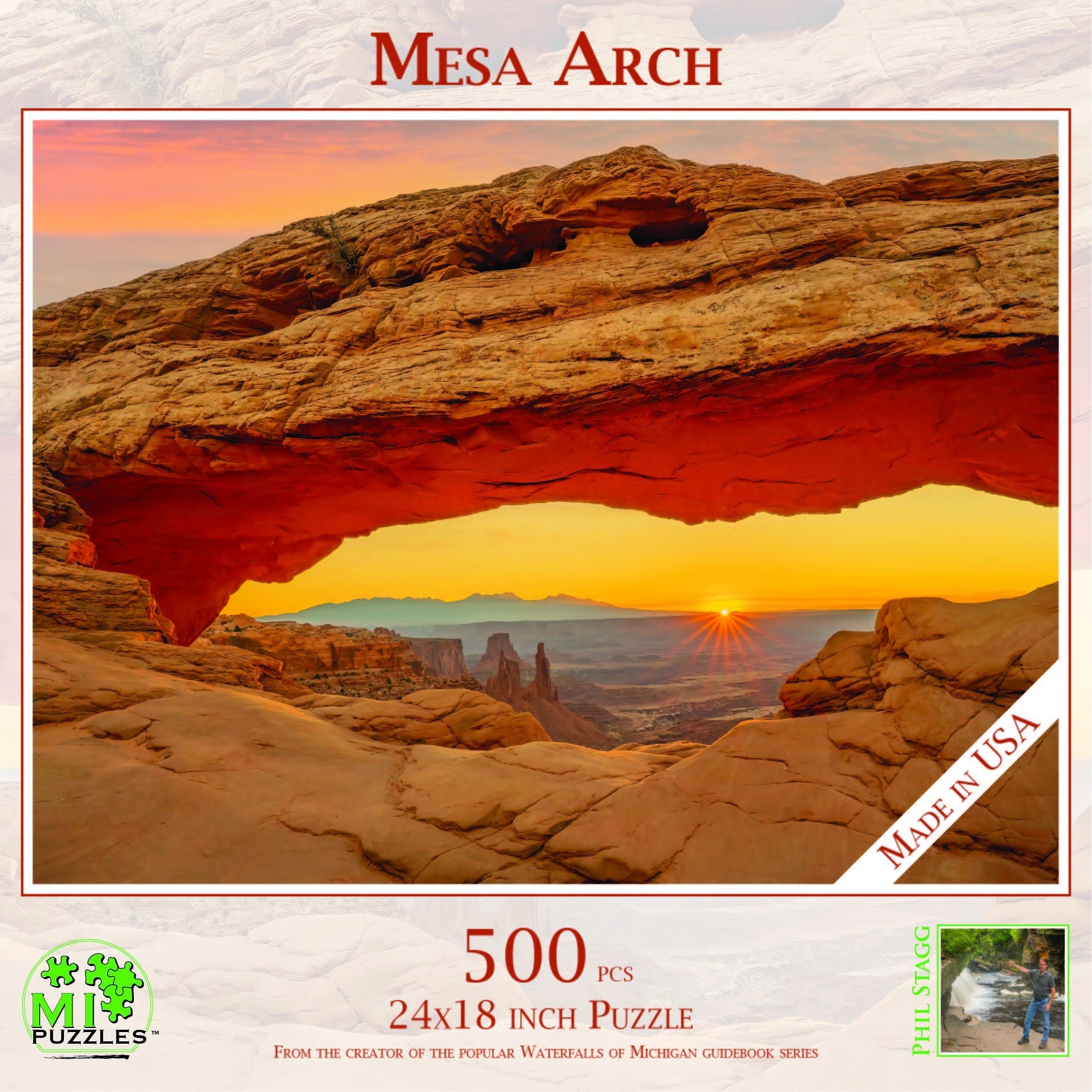 Mesa Arch - 500 Piece Jigsaw Puzzle - MI Puzzles by Phil Stagg Photography