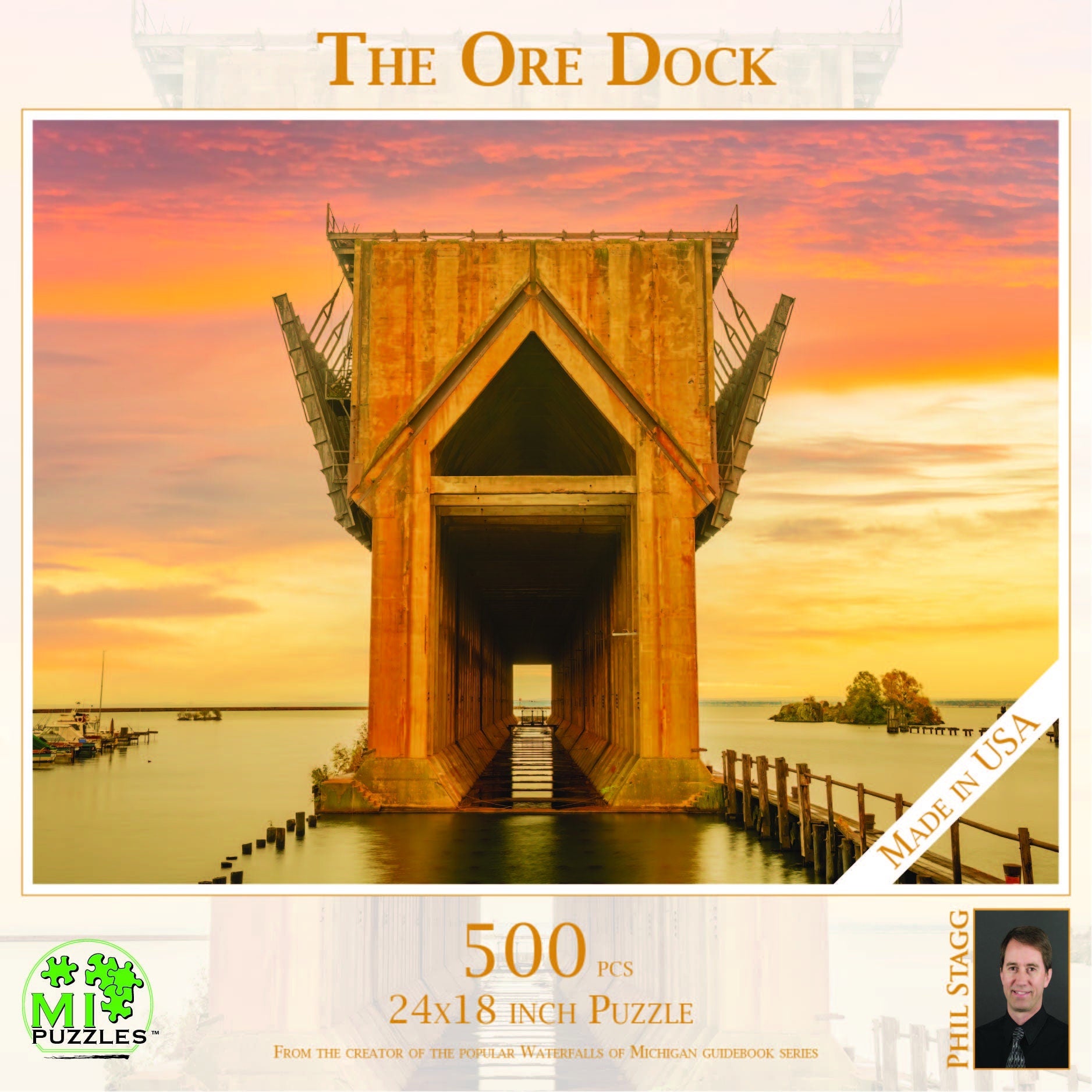 Image of The Ore Dock - 500 Piece Jigsaw Puzzle - MI Puzzles by Phil Stagg Photography