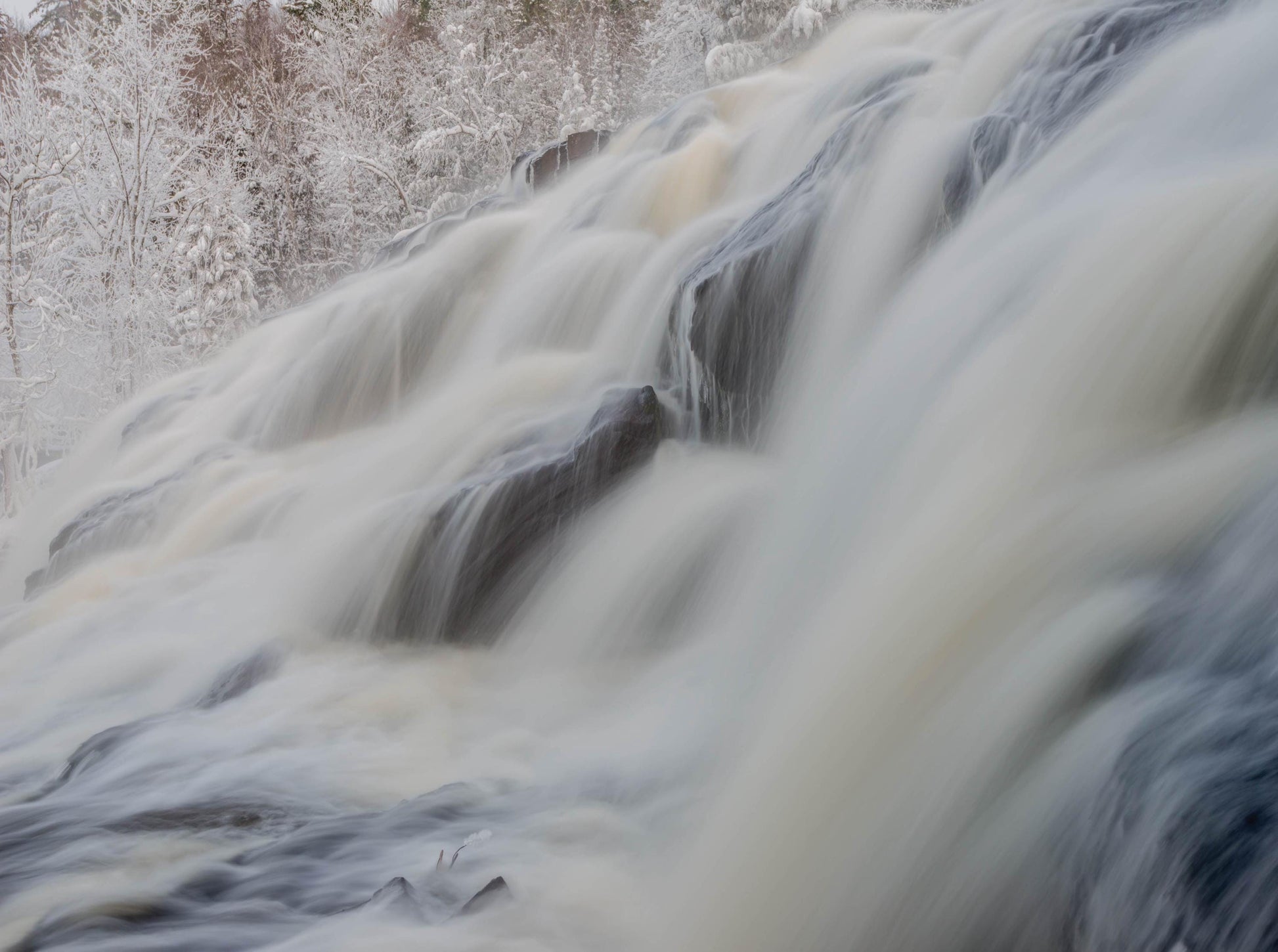 Bond Falls - Winter - 1000 Piece Jigsaw Puzzle - MI Puzzles by Phil Stagg Photography